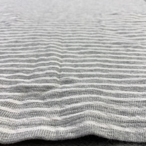 NEXT Top Womens 8‎ Gray Striped Long Blouse Maternity Pocket 3/5 Sleeve Shirt - Picture 3 of 16